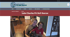Desktop Screenshot of lakecharlespitbullrescue.com